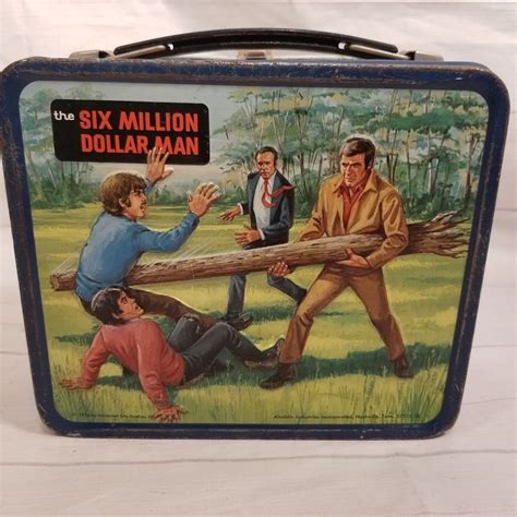 vintage six million dollar man lunch box